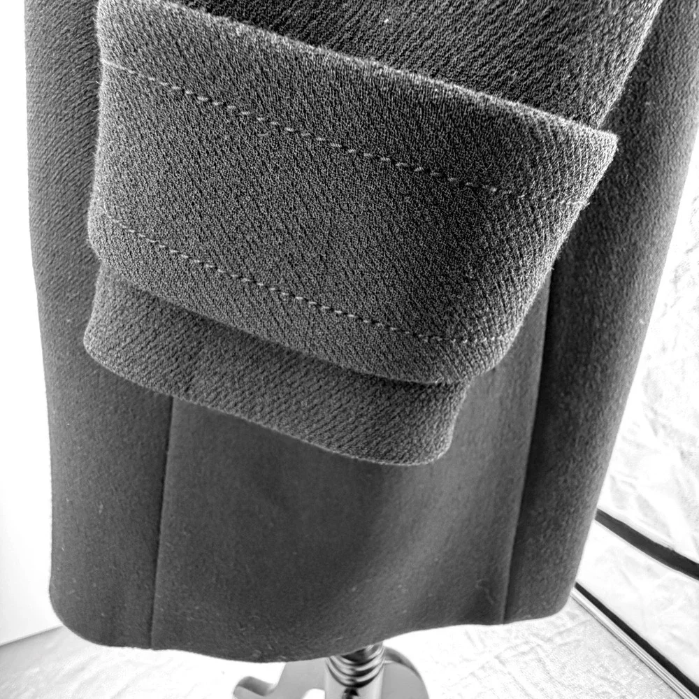 J.Crew Double Cloth Wool Coat Black Princess Peacoat Women 16 Thinsulate - Picture 9 of 10